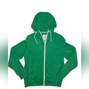 Denim & Flower Vibrant Green Jacket St. Patrick's Day Zipup Ladies Small